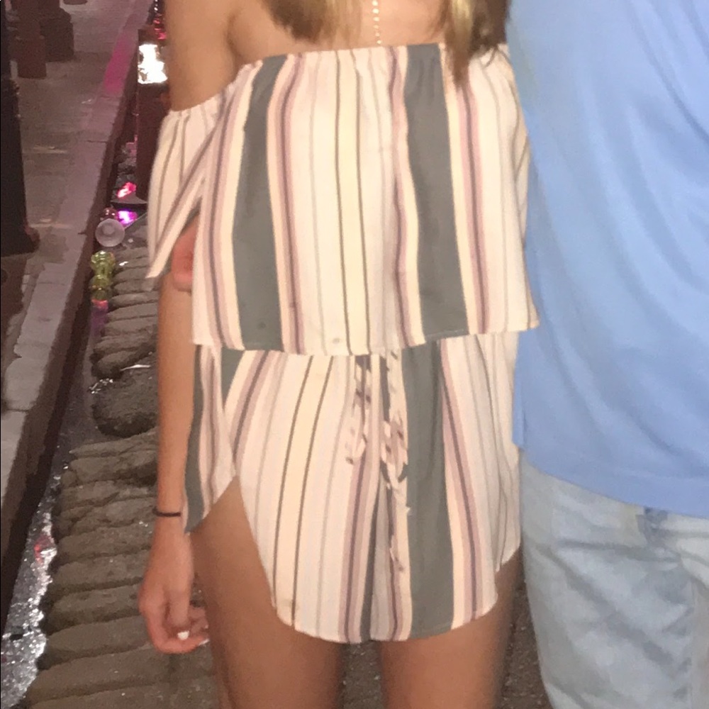 Striped Romper - image 1
